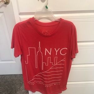 Red nyc short sleeve